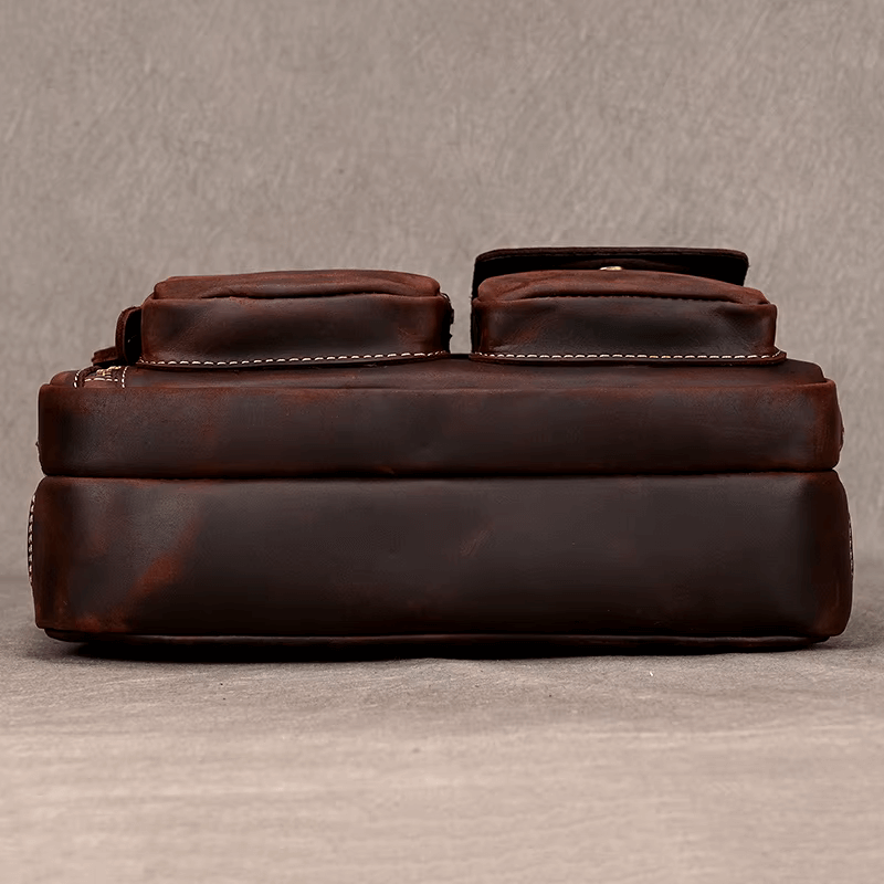 Male Leather Messenger Bag