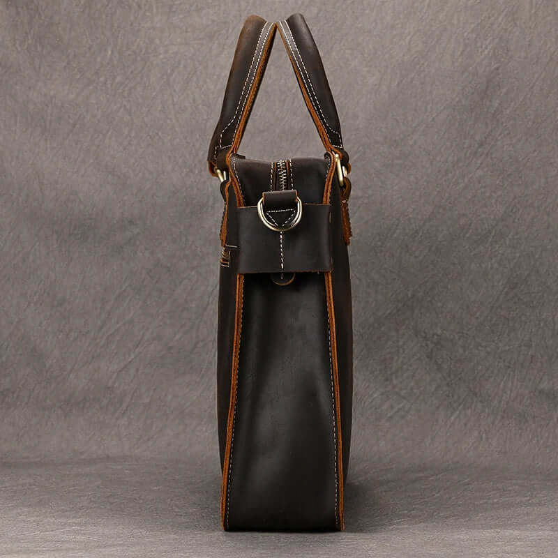 Elegant Leather Bag for Laptop for Men Business Briefcase