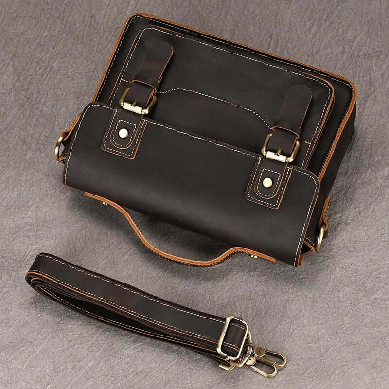 Small Leather Shoulder Messenger Bag