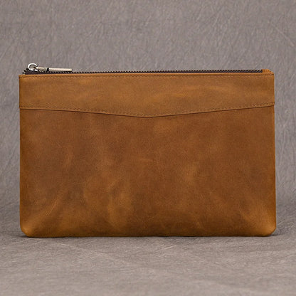 Zipper Business Large Capacity Clutch Bag